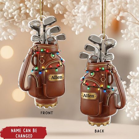 Merry Christmas - Personalized Golf Ornament